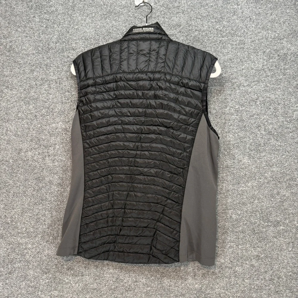 Eddie Bauer First Ascent Vest Mens Medium Black 800 Premium Goose Down‎ Puffer